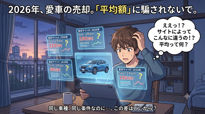 2026年の車売却相場、「平均額」だけで判断していませんか?