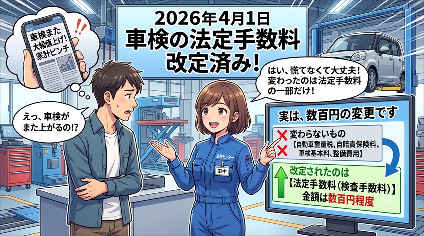 2026年4月1日、車検の法定手数料は改定「済み」――何が変わったのか