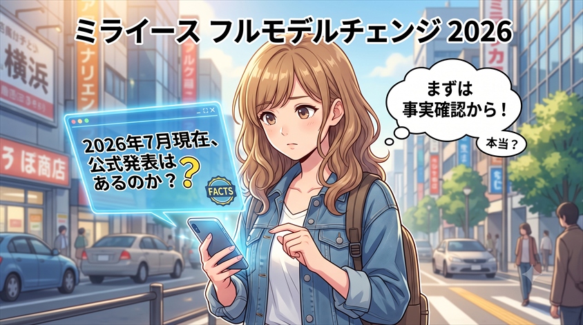 2026年7月時点、ミライースのフルモデルチェンジは公式発表されているのか