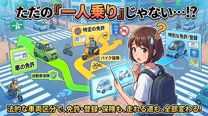 一人乗り電気自動車とは何か 車両区分で「免許・登録・保険」がまったく変わる