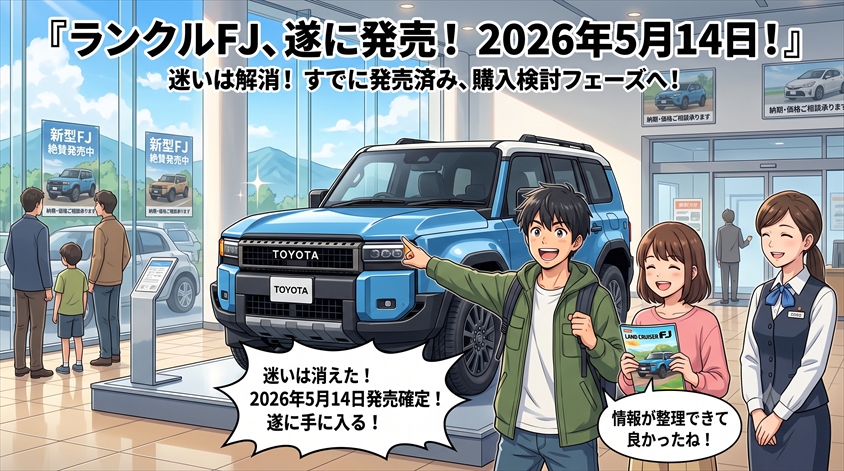 ランクルFJの発売日は2026年5月14日|結論と現在地点の整理