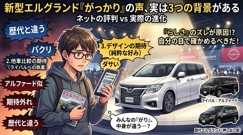 新型エルグランド「がっかり」の声、実は3つの背景がある