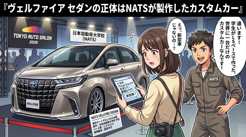 ヴェルファイア セダンの正体はNATSが製作したカスタムカー