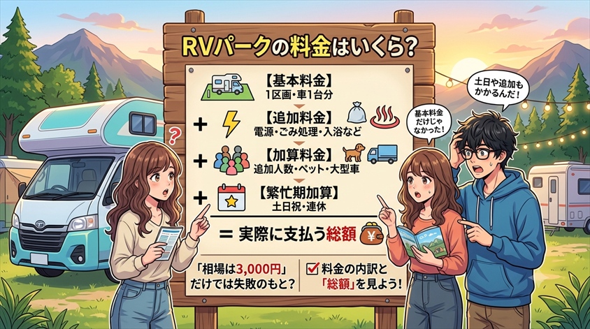RVパークの料金はいくら？最初に結論を整理