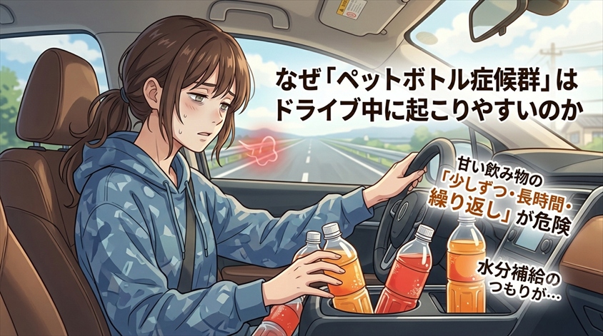 なぜ「ペットボトル症候群」はドライブ中に起こりやすいのか