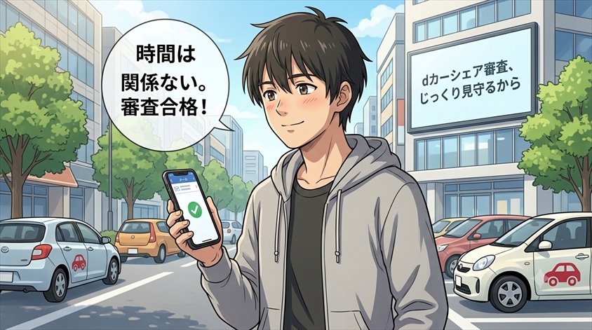 dカーシェアの審査は「時間がかかる＝不合格」ではない