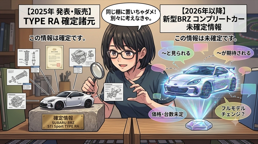 公式発表済みのTYPE RAと、2026年の新型情報を分けて確認する