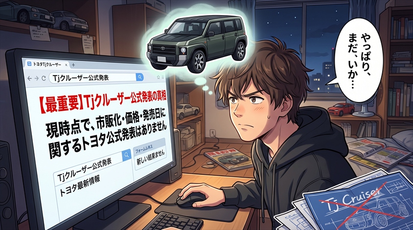 【最重要】トヨタ Tjクルーザーの公式発表はある?現時点でわかっていること