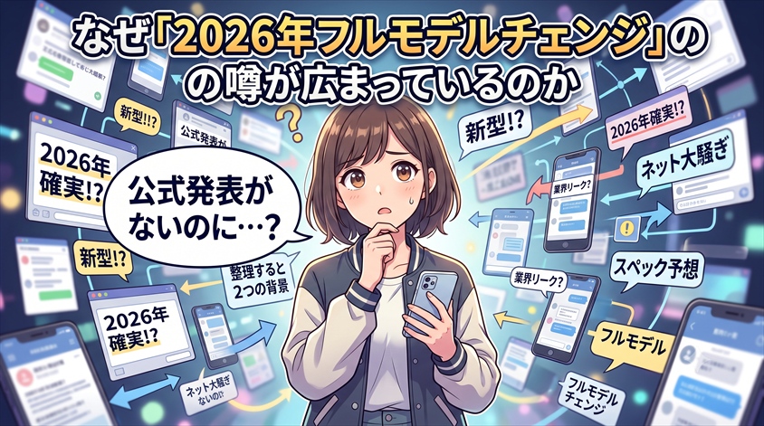 なぜ「2026年フルモデルチェンジ」の噂が広まっているのか