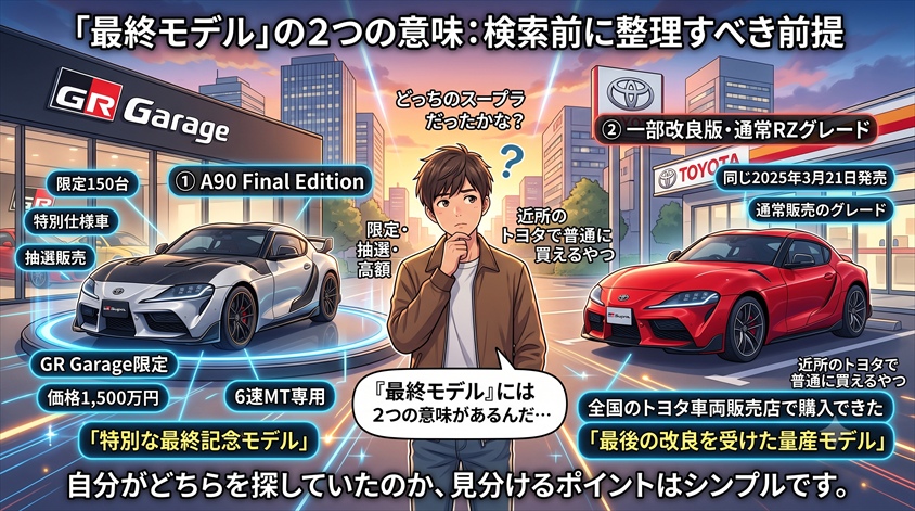 「最終モデル」には2つの意味がある――検索前に整理すべき前提