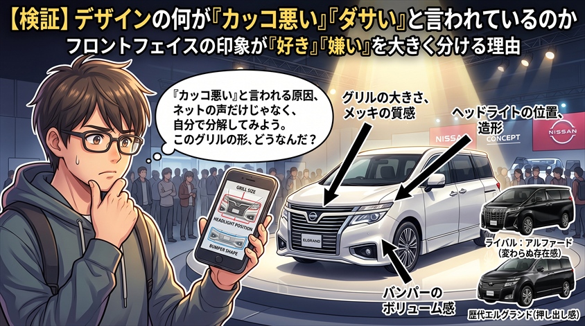 デザインの何が「カッコ悪い」「ダサい」と言われているのか