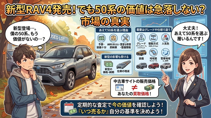 新型発売後も50系RAV4の価値が一気に消えない理由