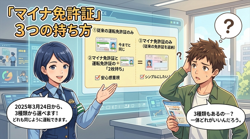 そもそも「マイナ免許証」の持ち方には3種類ある――まず制度を正しく理解する