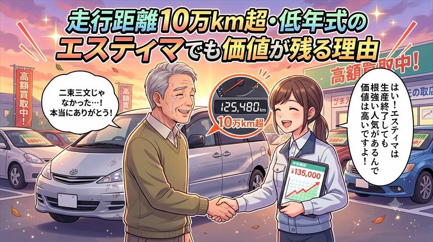 走行距離10万km超・低年式のエスティマでも価値が残る理由