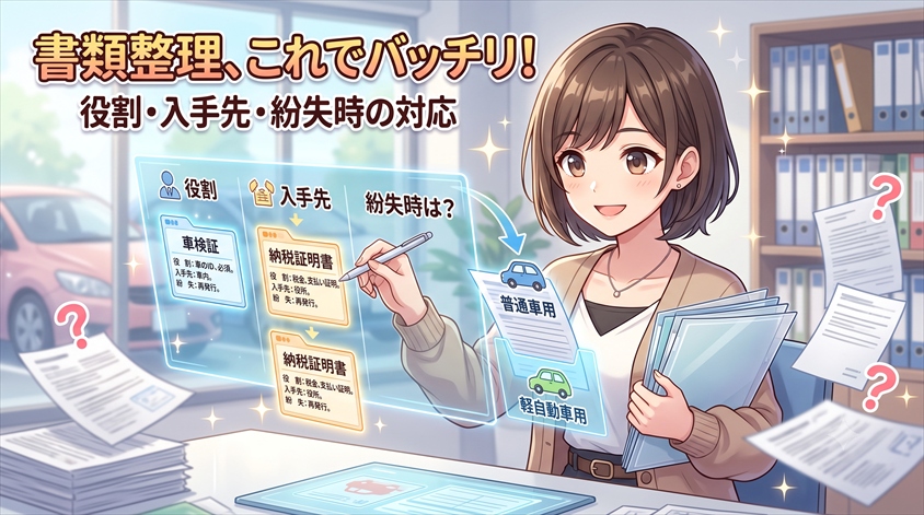 書類ごとの役割・入手先・紛失時の対応