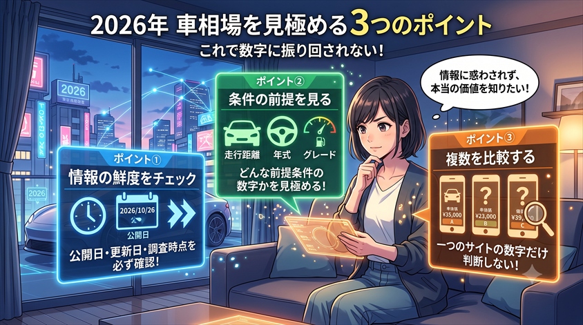 2026年の相場情報を見るときに確認すべき3つのポイント