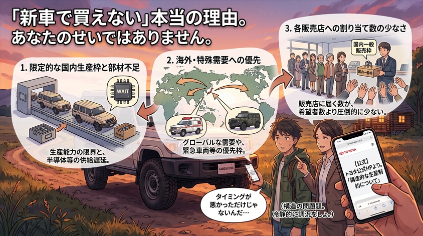なぜ新車で買うのが難しいのか、構造的な理由を整理する