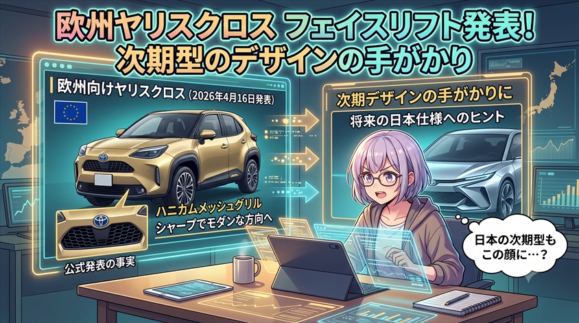 欧州向けフェイスリフト(2026年4月16日発表)から見る次期デザインの手がかり