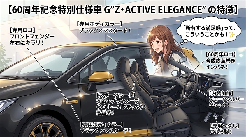 60周年記念特別仕様車 G"Z・ACTIVE ELEGANCE" の特徴