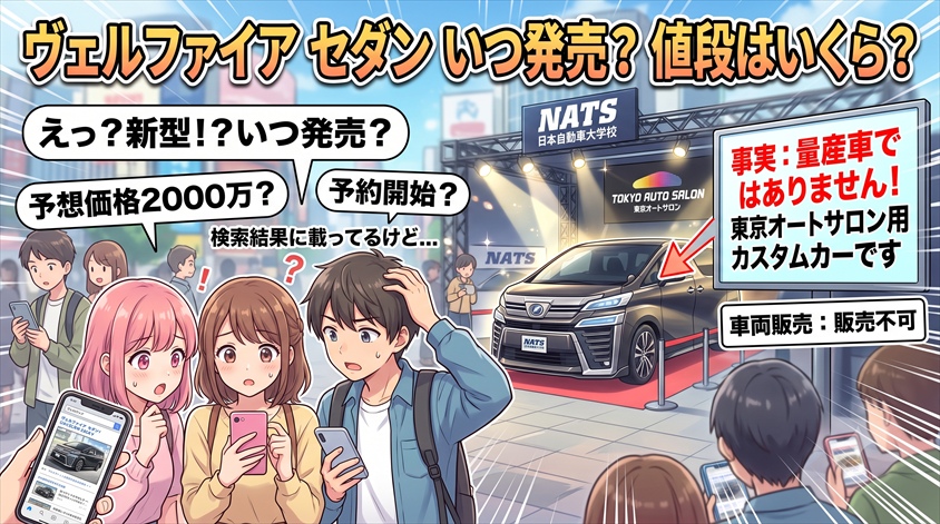 ヴェルファイア セダンはいつ発売?値段はいくら?