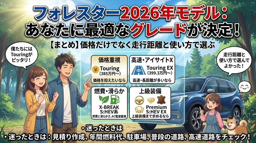 【まとめ】価格だけでなく走行距離と使い方で選ぶ