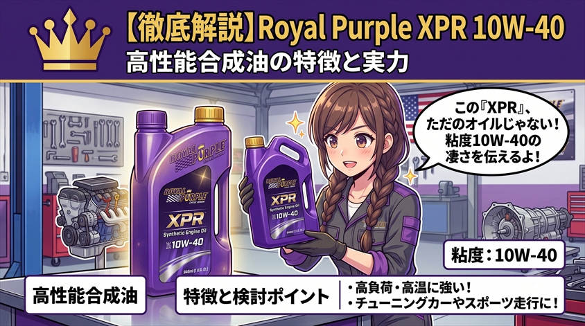 Royal Purple XPR 10W-40(946ml)|エンジンオイル本体の特徴と検討ポイント