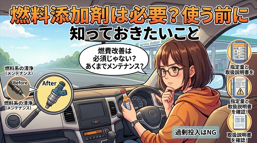 燃料添加剤は必要？使う前に知っておきたいこと