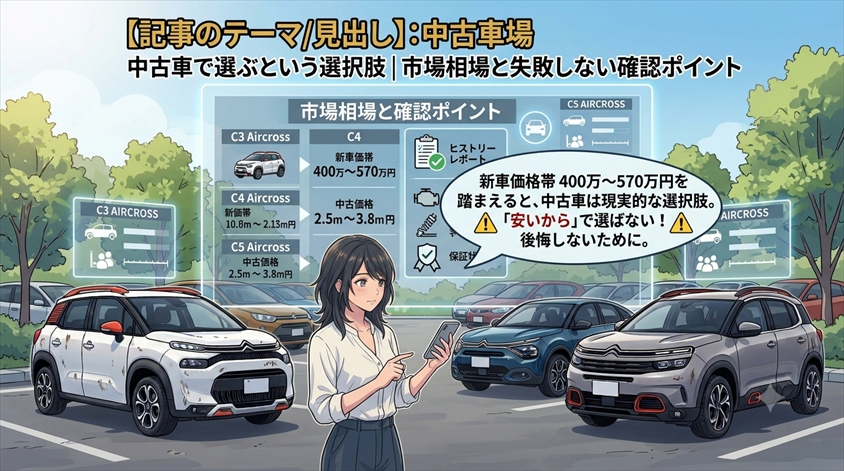中古車で選ぶという選択肢｜市場相場と失敗しない確認ポイント