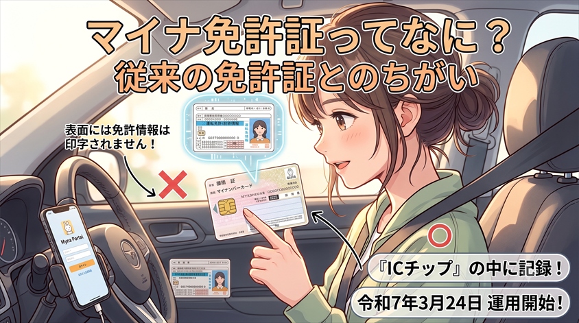 マイナ免許証とは何か──従来の運転免許証との違い