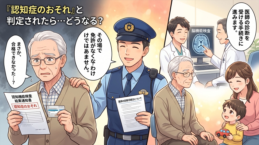 検査に落ちたら(認知症のおそれがあると判定されたら)どうなる?