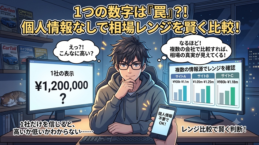 個人情報なしで相場を調べる方法と、候補を比較するときの見方