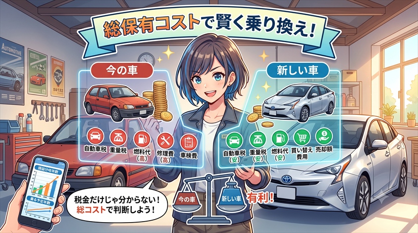 まとめ｜税金の増加額だけでなく、総保有コストで乗り換えを判断する