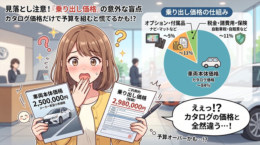 車両本体価格と「乗り出し価格」の違い