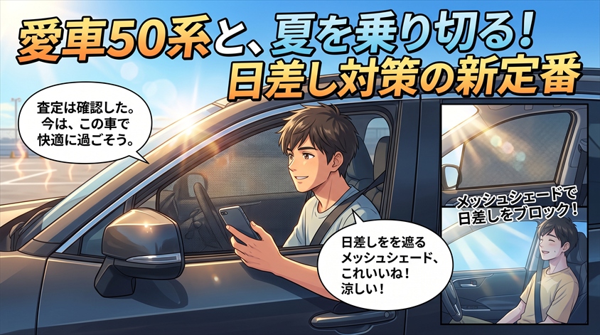 売らずに50系へ乗る場合に検討できる日差し対