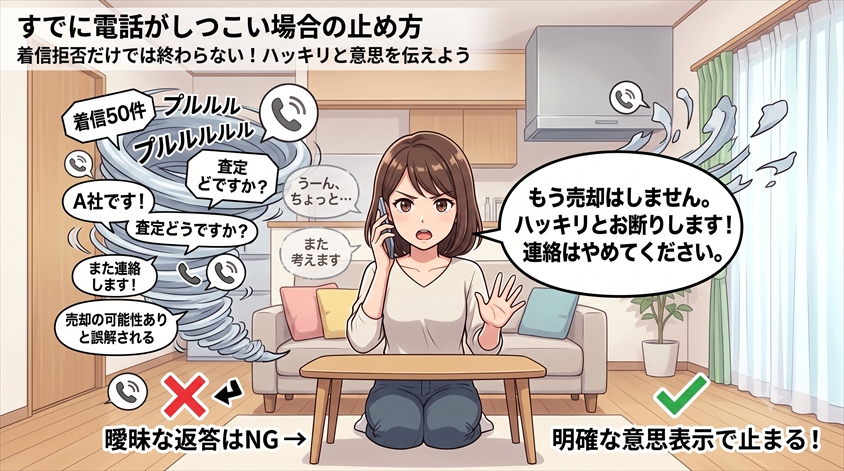 すでに電話がしつこい場合の止め方