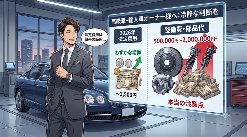高級車・輸入車オーナーが注意したい追加整備費