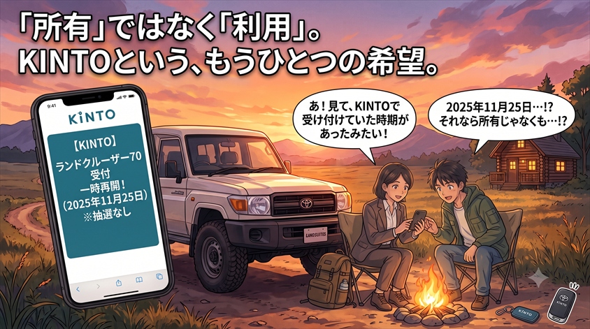 サブスクリプション(KINTO)という選択肢は使えるのか