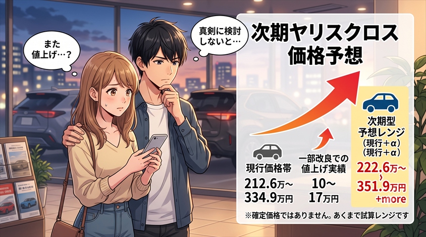 次期ヤリスクロスの価格予想