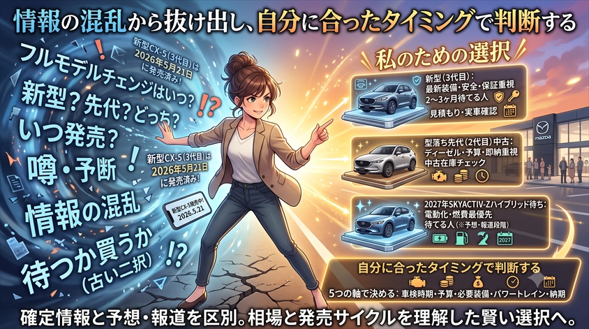 まとめ|情報の混乱から抜け出し、自分に合ったタイミングで判断する