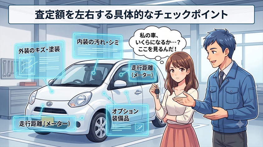 査定額を左右する具体的なチェックポイント