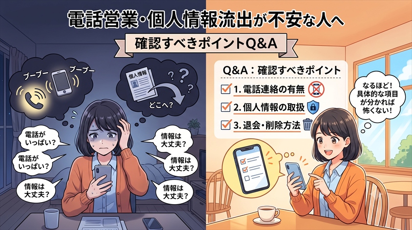 電話営業・個人情報流出が不安な人へ:確認すべきポイントQ&A