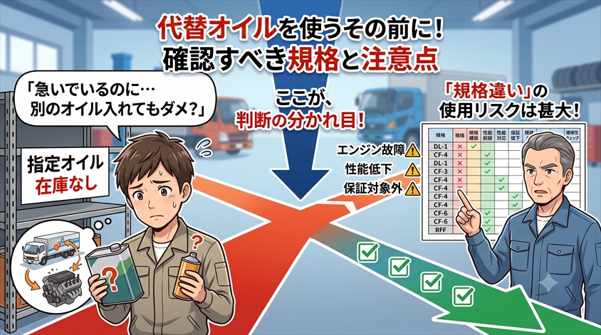 代替オイルを使う前に確認すべき規格と注意点