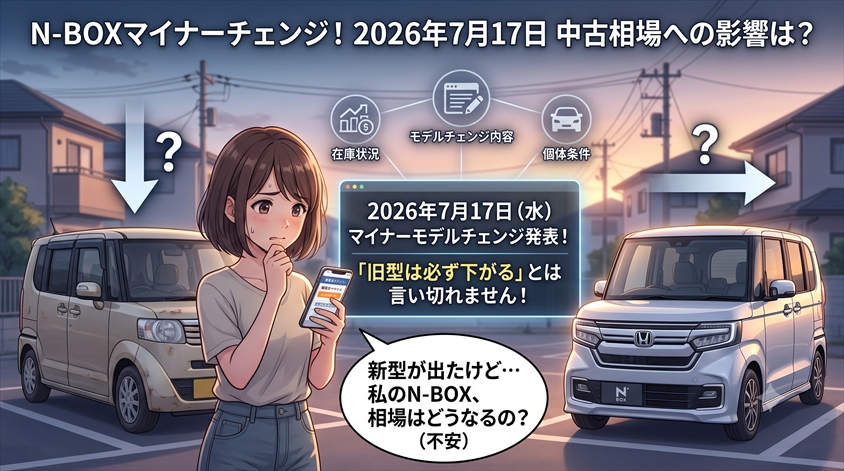 2026年7月17日のマイナーモデルチェンジ、中古相場への影響を慎重に読み解く