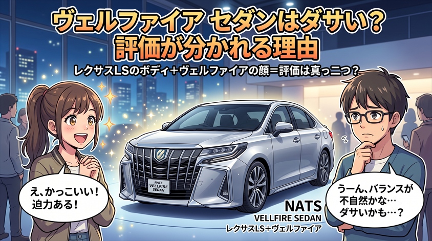 ヴェルファイア セダンはダサい?評価が分かれる理由