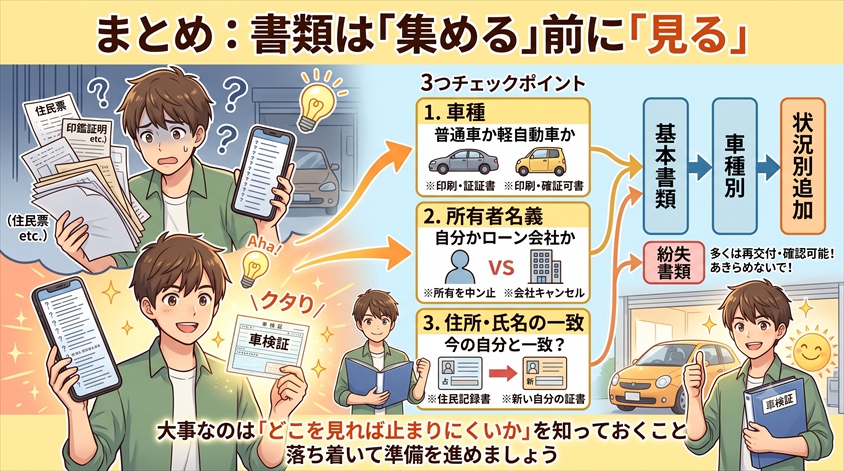 まとめ：書類は「集める」前に「見る」