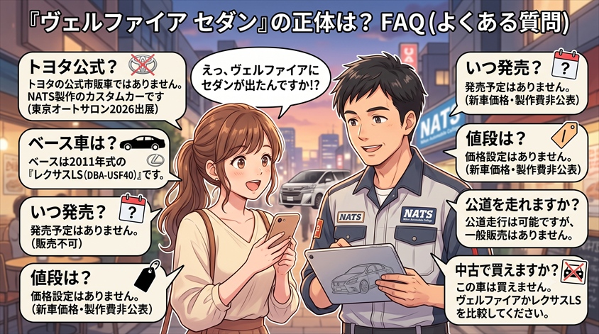 ヴェルファイア セダンの正体は?についてのよくある質問(FAQ)