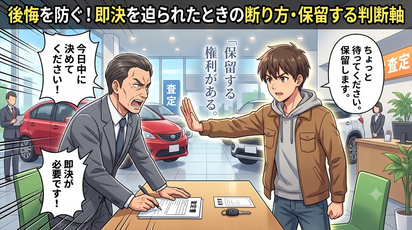 .即決を迫られたときの断り方・保留する判断軸
