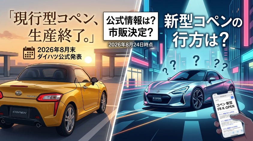 ダイハツ新型コペンの発売日はいつ?公式情報と価格・スペックを整理