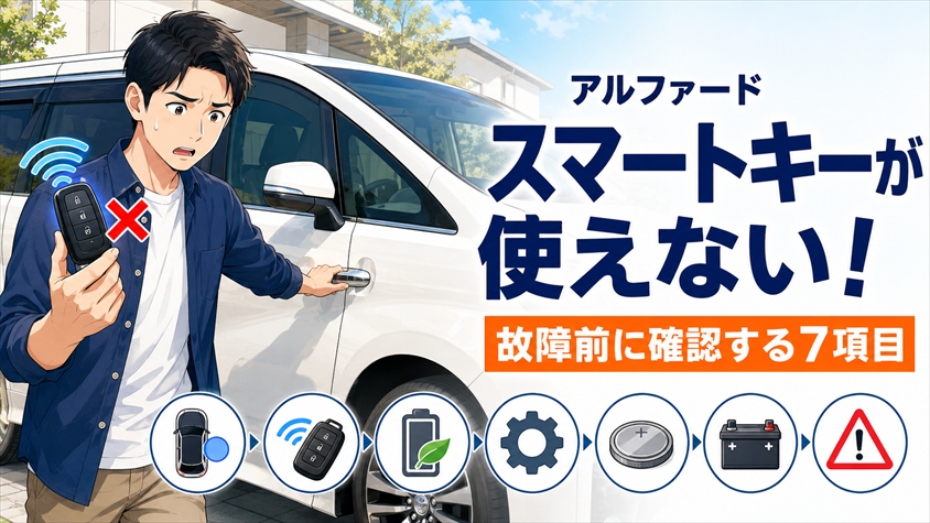 アルファードのスマートキー機能・設定|使えない時の対処法