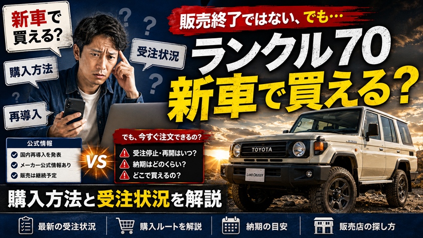 トヨタ ランドクルーザーJ70は新車で買える?購入方法と受注状況を解説